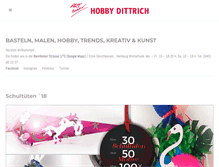 Tablet Screenshot of hobby-dittrich.de